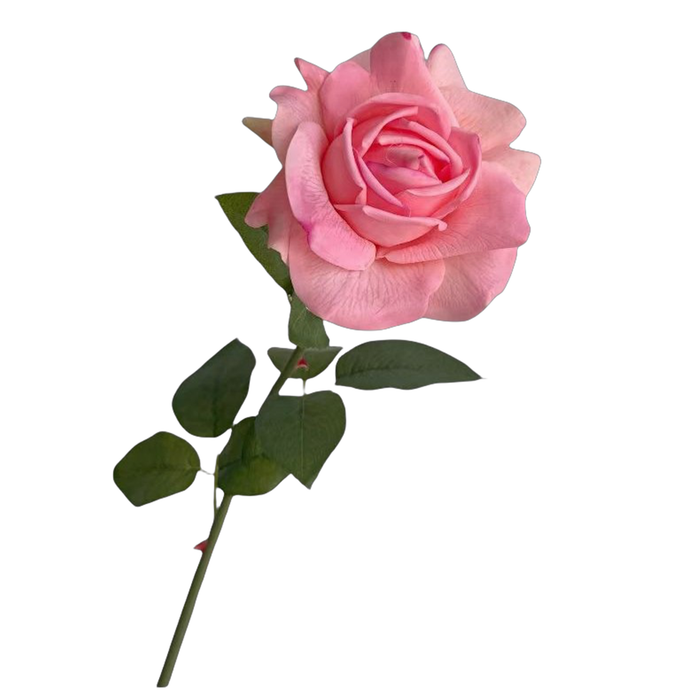 Premium 28.7" Real Touch Ruffled Roses - Lifelike Silk Floral Arrangements for Weddings & Home Decor