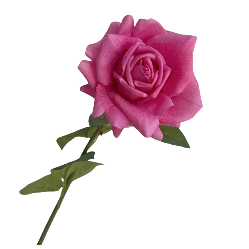 Premium 28.7" Real Touch Ruffled Roses - Lifelike Silk Floral Arrangements for Weddings & Home Decor