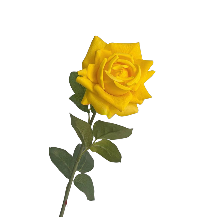 Premium 28.7" Real Touch Ruffled Roses - Lifelike Silk Floral Arrangements for Weddings & Home Decor