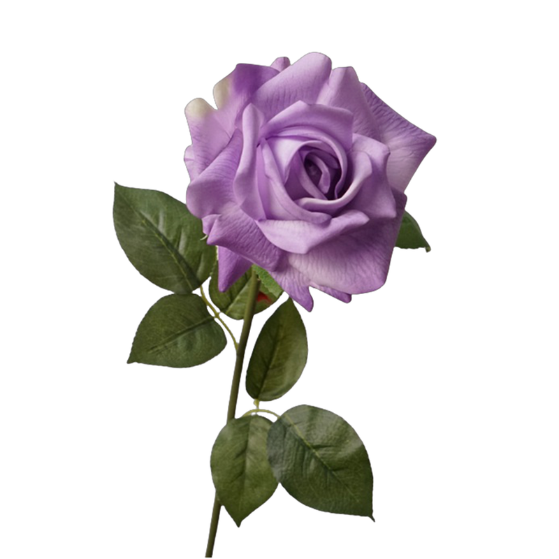 Premium 28.7" Real Touch Ruffled Roses - Lifelike Silk Floral Arrangements for Weddings & Home Decor