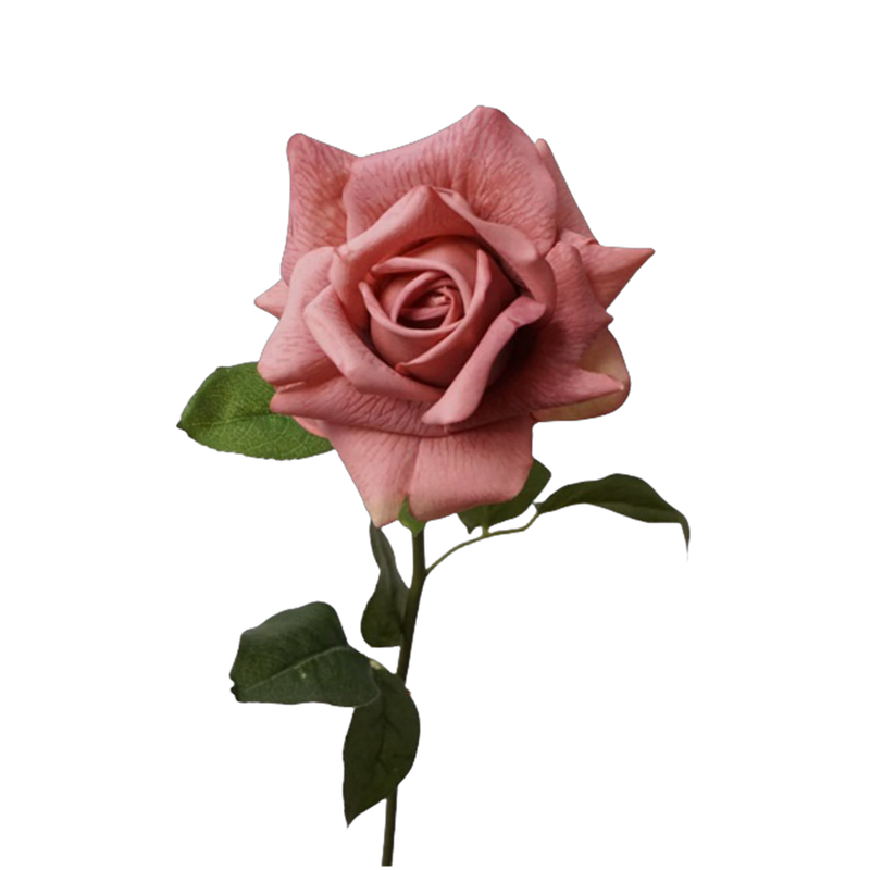 Premium 28.7" Real Touch Ruffled Roses - Lifelike Silk Floral Arrangements for Weddings & Home Decor