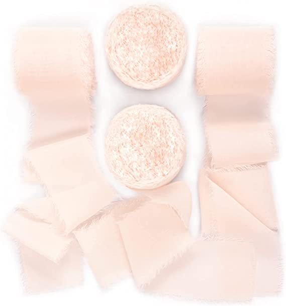 Bulk 22 Colors 5.4 Yd Handmade Fringe Chiffon Silk-Like Ribbon Smooth Ribbon for Wedding Party Decoration Wholesale