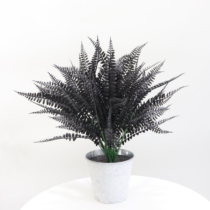 Clearance Bulk 8 Bundles Boston Ferns Artificial Fall Plants for Outdoors Fall Decorations Wholesale