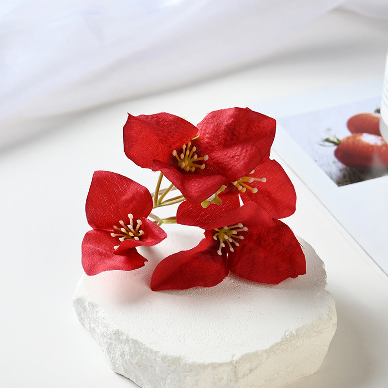 Lot de 20 têtes de bougainvilliers en soie pour décoration de mariage, bricolage, couronne, scrapbooking, artisanat, vente en gros