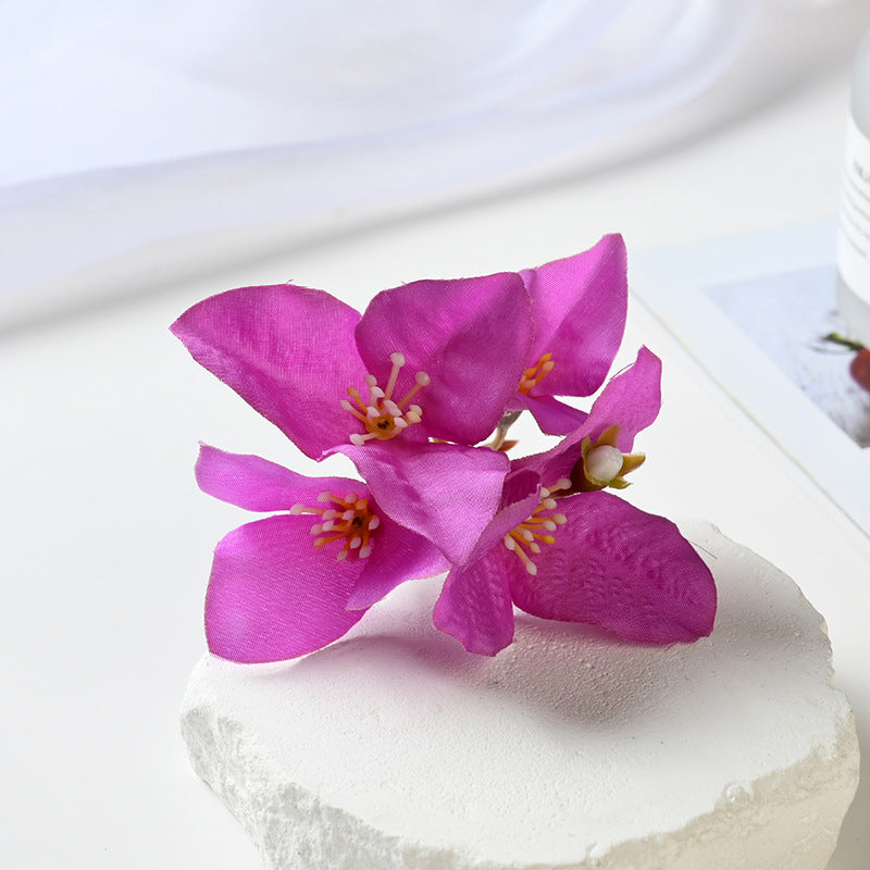 Lot de 20 têtes de bougainvilliers en soie pour décoration de mariage, bricolage, couronne, scrapbooking, artisanat, vente en gros