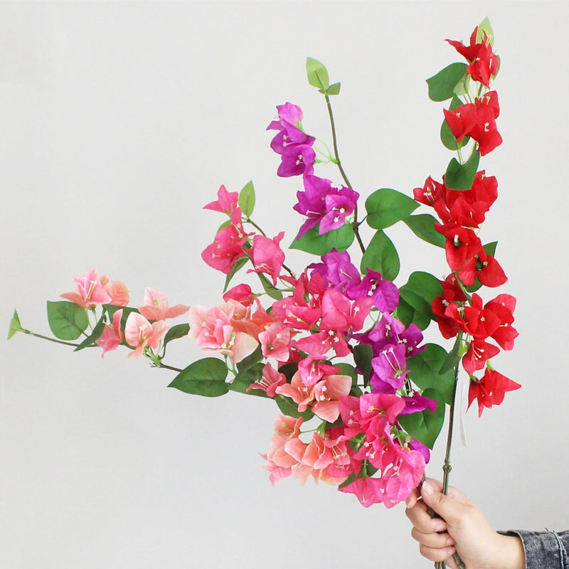 Bulk 31" Long Bougainvillea Blossom Stem Silk Floral Artificial Wholesale