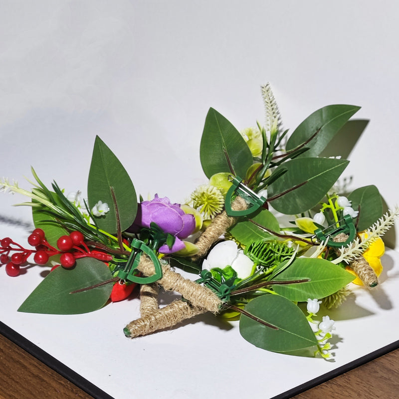 Bulk White Mini Rose Boutonnieres for Men Artificial Flower Boutonniere or Wedding Ceremony Anniversary Wholesale