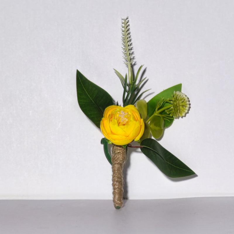 Bulk White Mini Rose Boutonnieres for Men Artificial Flower Boutonniere or Wedding Ceremony Anniversary Wholesale