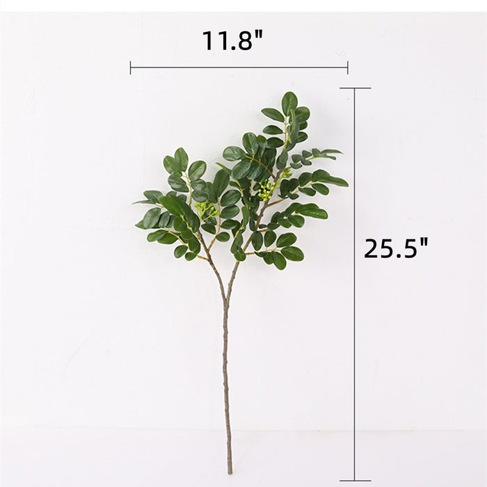 Bulk 25.5 Inches Tall Breynia Branch Faux Greenery Stems Wholesale