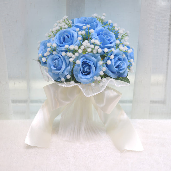 Bulk 7.8" Rose Toss Bouquet Bridesmaid Bouquets Wedding Bouquets Wholesale