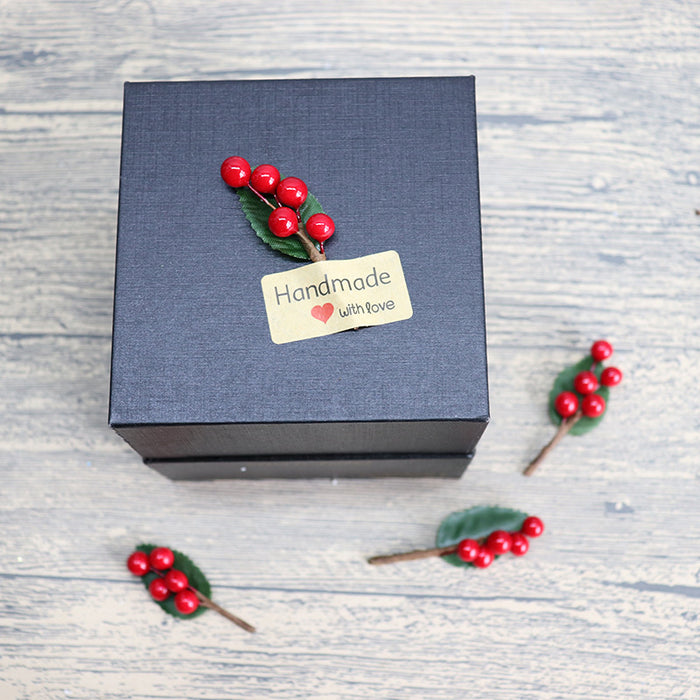 Bulk 10 PCS Artificial Red Berry Stems Christmas Picks for Wreath DIY Crafts Gift Box Decor Wholesale