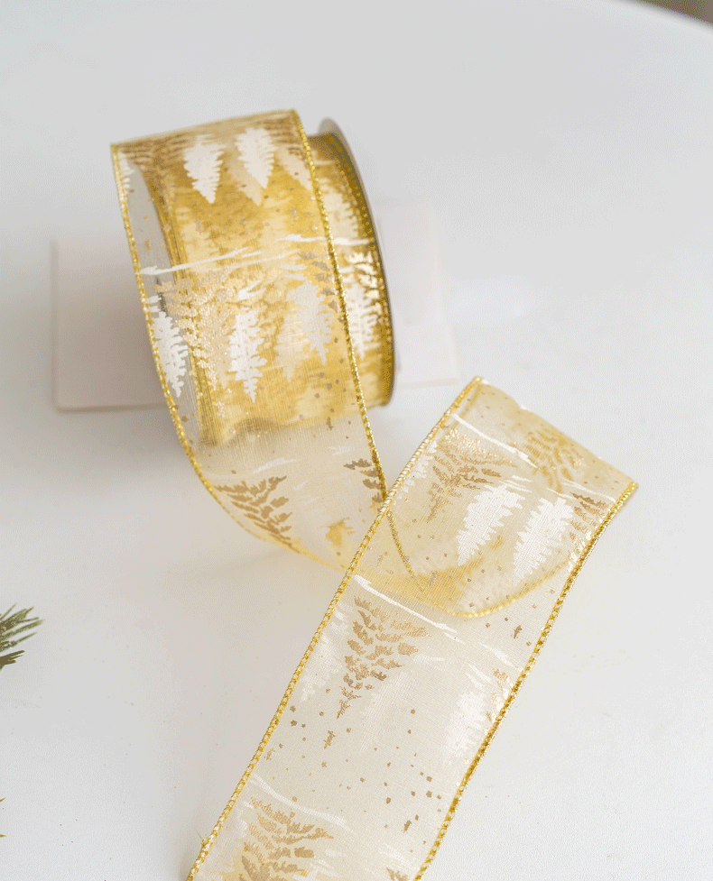 Bulk 10 Yards Glitter Christmas Ribbon Grosgrain Ribbon for Gift Wrapping Crafts DIY Holiday Xmas Decorations Wholesale