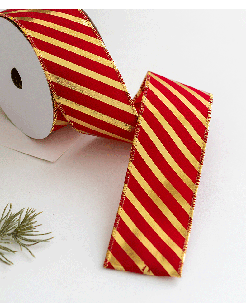 Bulk 10 Yards Glitter Christmas Ribbon Grosgrain Ribbon for Gift Wrapping Crafts DIY Holiday Xmas Decorations Wholesale