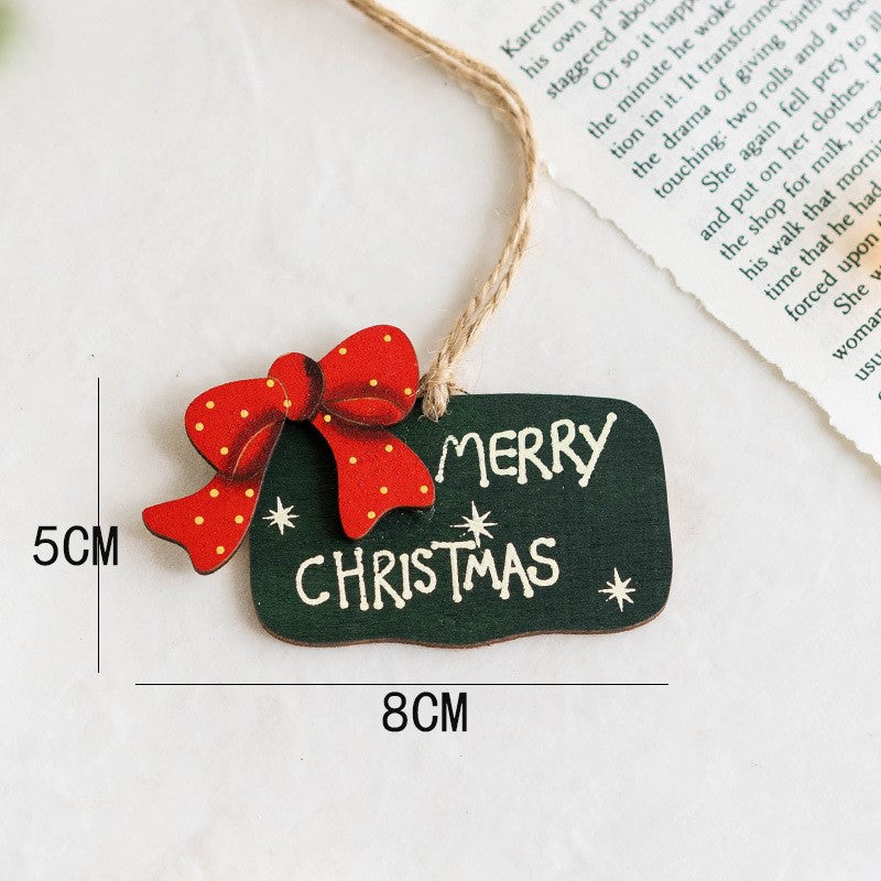 Lot de 14 décorations de Noël à suspendre avec ficelle en bois pour décoration de fête du Nouvel An