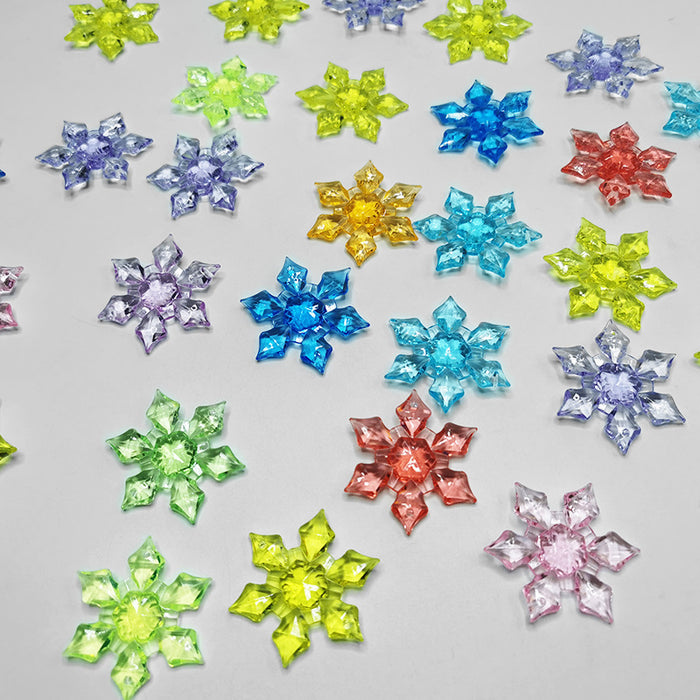 Bulk 150Pcs Vase Fillers Artificial Snowflake Ice Cubes Christmas Arrangements Wholesale