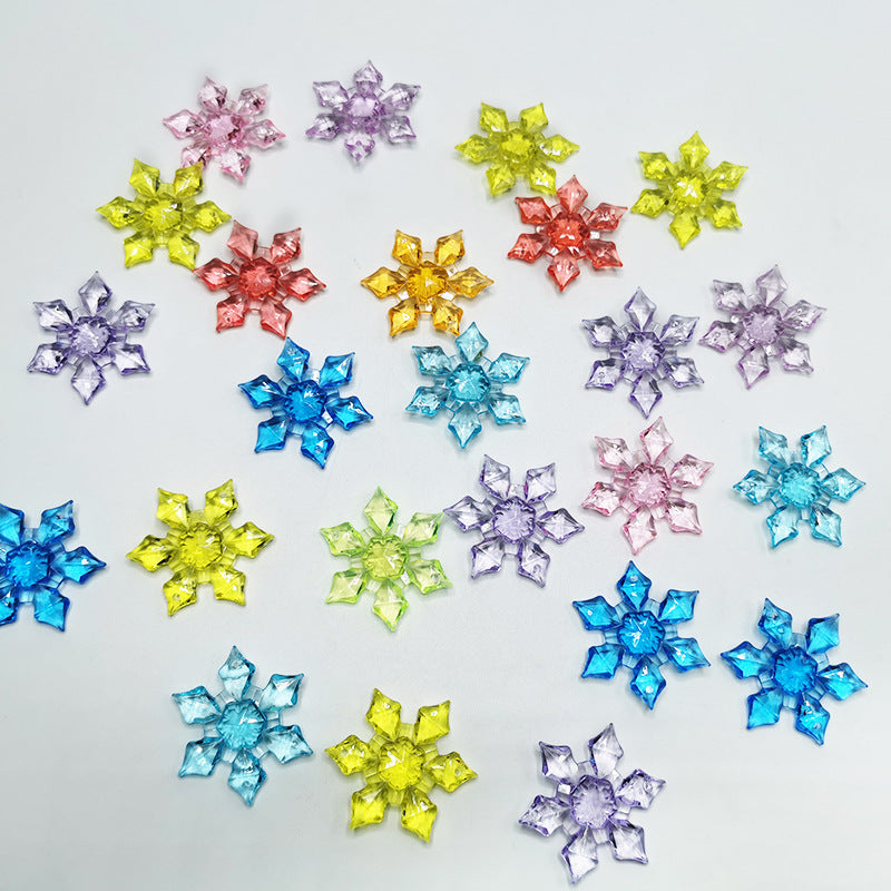 Lot de 150 glaçons artificiels en forme de flocons de neige pour vases, décorations de Noël, vente en gros