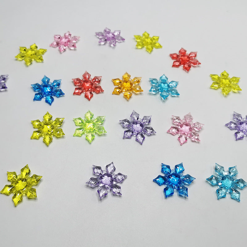 Lot de 150 glaçons artificiels en forme de flocons de neige pour vases, décorations de Noël, vente en gros