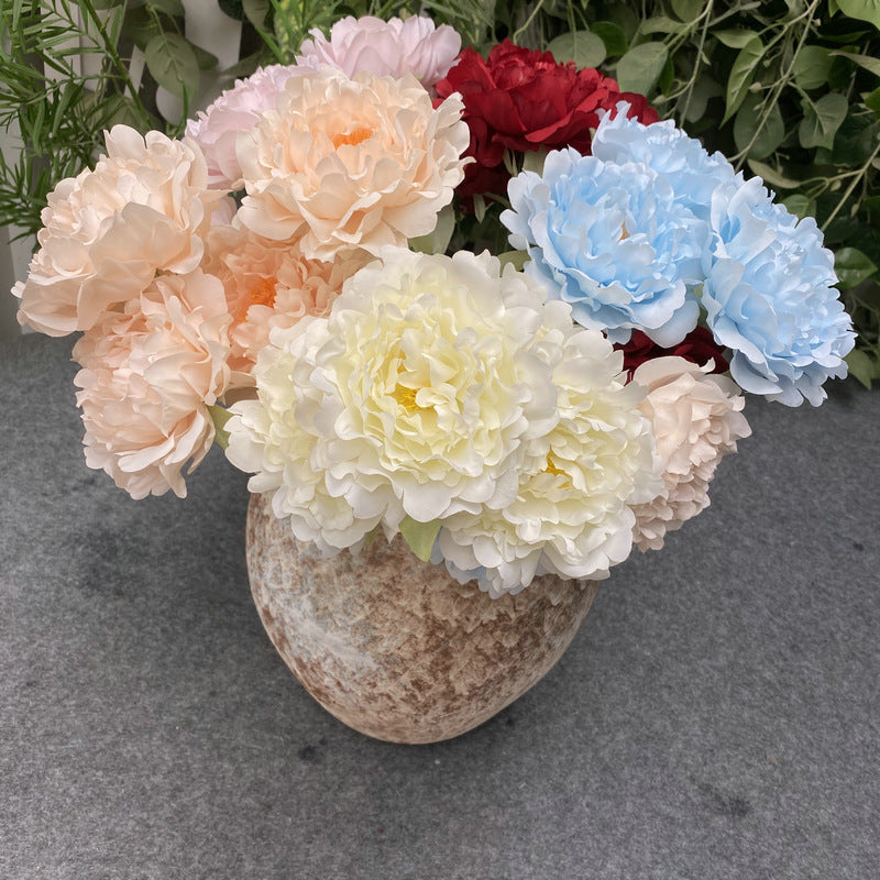 Bulk 18 inches Tall Peony Bush Artificial Peony Silk Flowers Wholesale