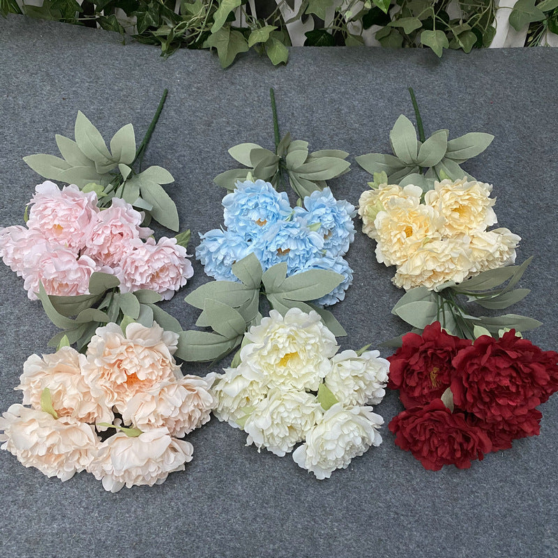 Bulk 18 inches Tall Peony Bush Artificial Peony Silk Flowers Wholesale