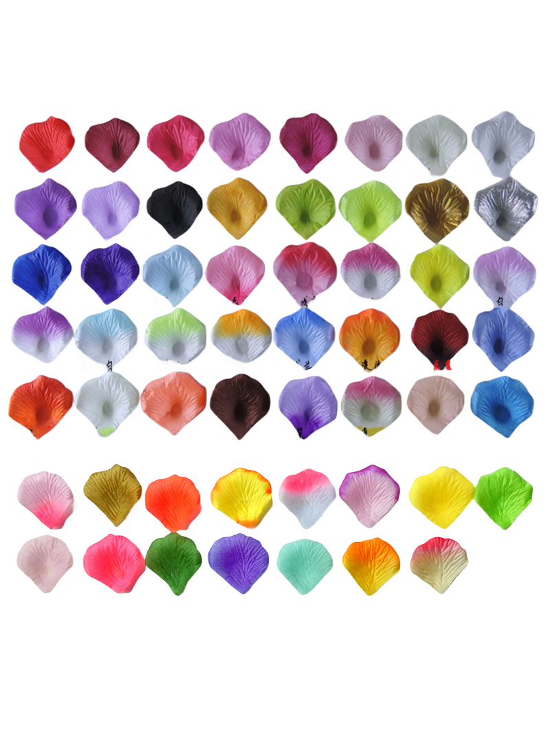 Clearance Bulk 55 Colors 2000Pcs Silk Flower Rose Petals for Wedding Party Wholesale