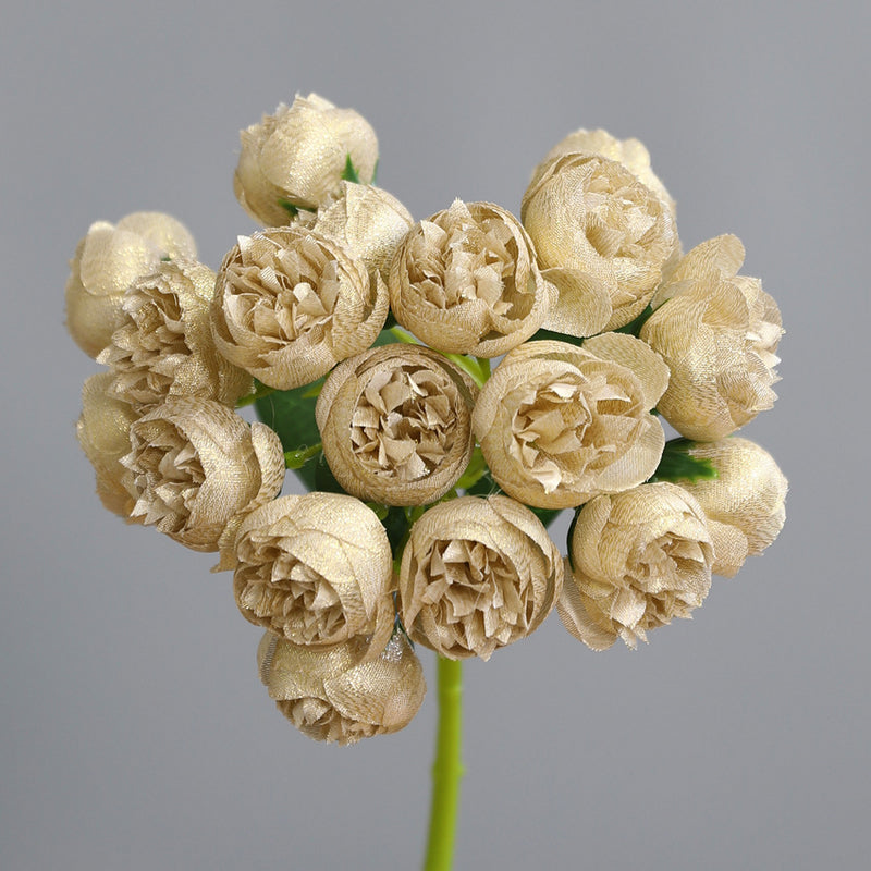 Bulk 2025 Modern Romance Wedding Shiny Peony Buds Bouquet for Wedding & Home Decorations