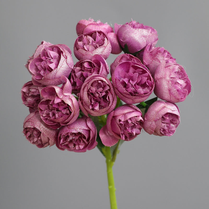 Bulk 2025 Modern Romance Wedding Shiny Peony Buds Bouquet for Wedding & Home Decorations