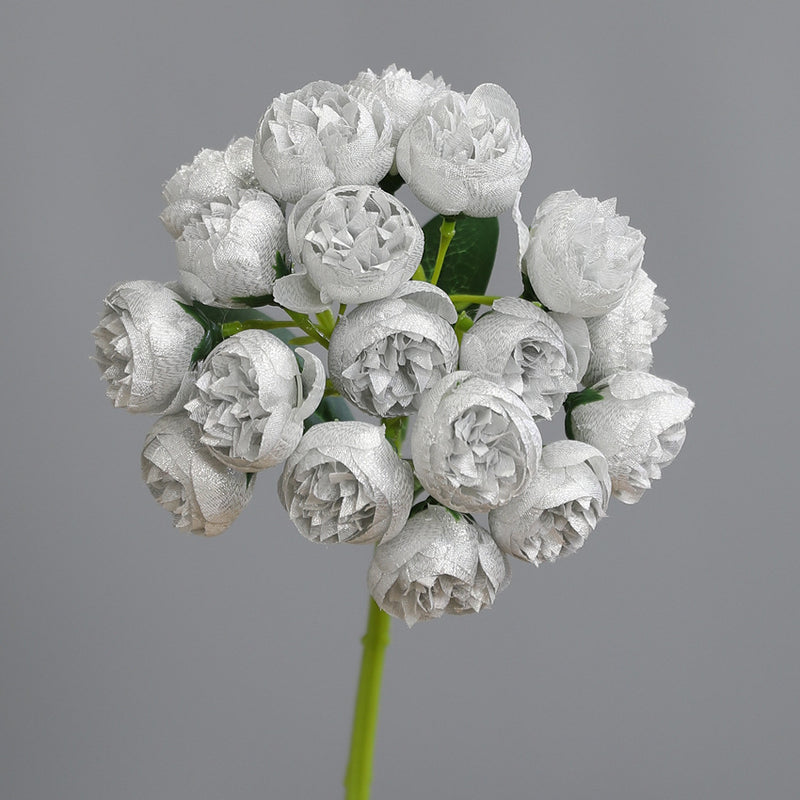 Bulk 2025 Modern Romance Wedding Shiny Peony Buds Bouquet for Wedding & Home Decorations