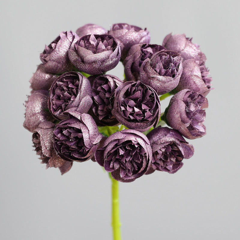 Bulk 2025 Modern Romance Wedding Shiny Peony Buds Bouquet for Wedding & Home Decorations