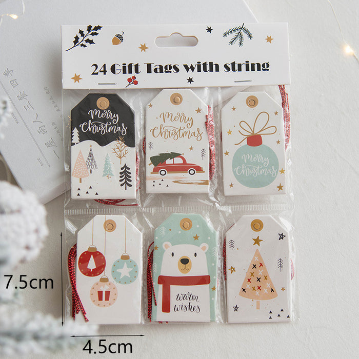 Bulk 24 PCS Christmas Gift Tags with String Gift Holder Tags Hanging L —  Artificialmerch