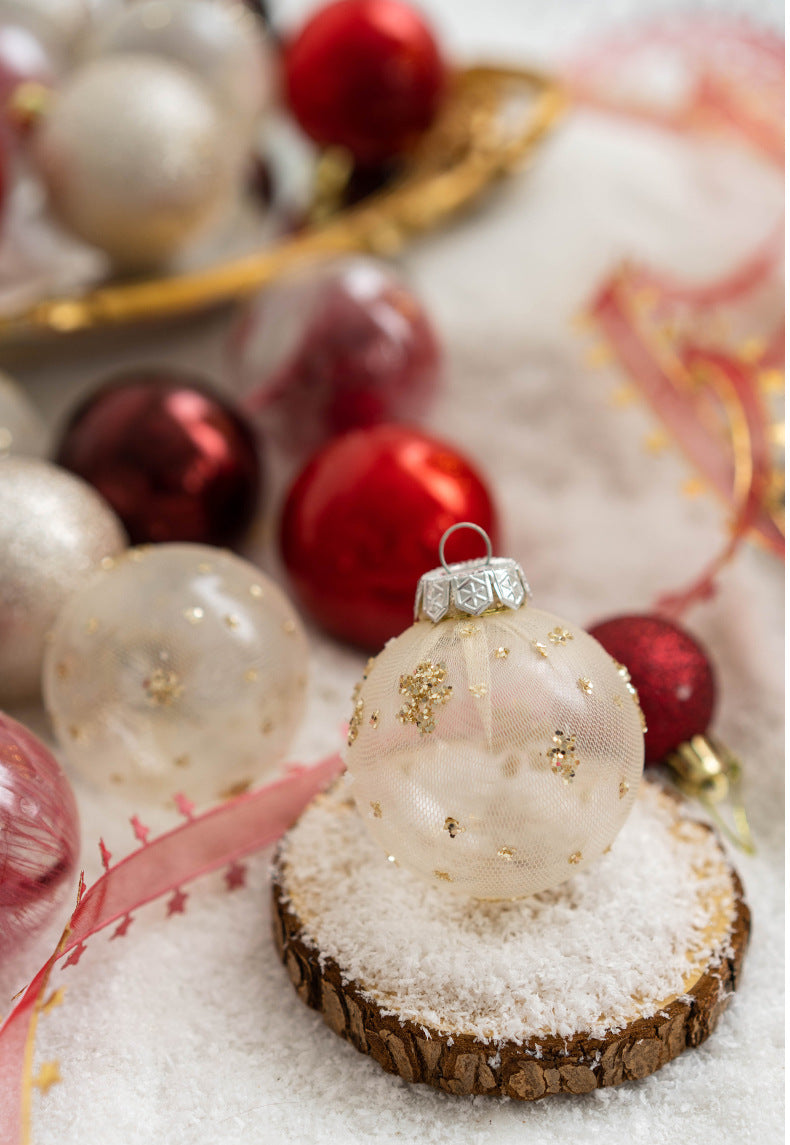 Lot de 30 boules de Noël à paillettes mélangées, ornements suspendus, vente en gros