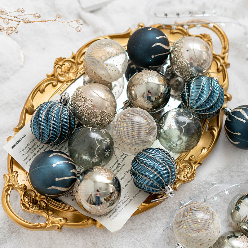 Lot de 30 boules de Noël à paillettes mélangées, ornements suspendus, vente en gros