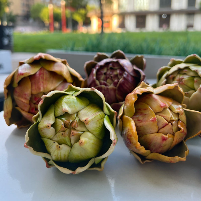 Bulk 3 Colors Large Artificial Artichokes Real Touch Vegetables Artificial Centerpiece Wholesale