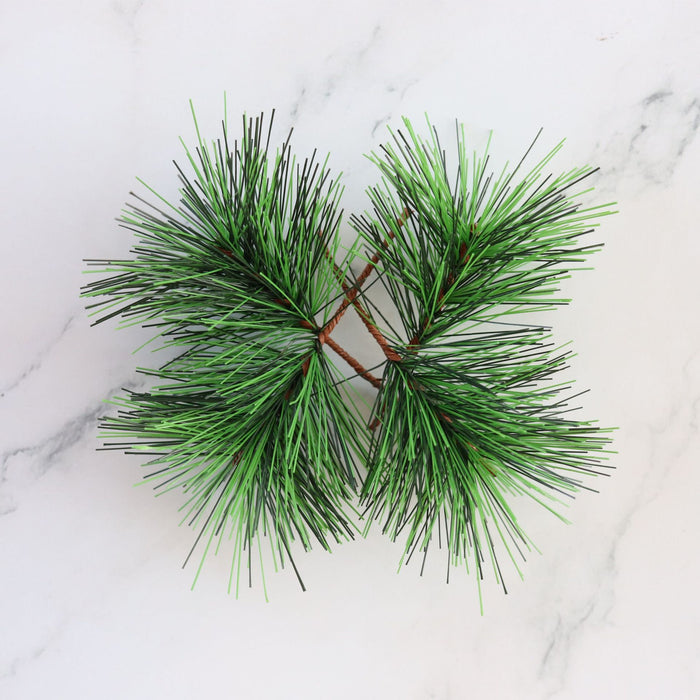 Bulk 50 PCS Artificial Pine Needle Stems Christmas Picks for Vase Wreath Decor Wholesale