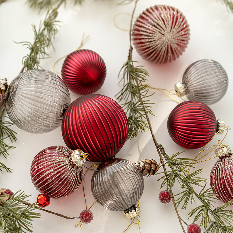 Lot de 6 boules de Noël en verre à suspendre pour sapin de Noël, décoration de mariage, de vacances, vente en gros