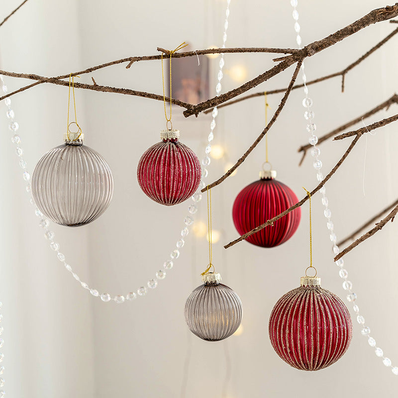 Lot de 6 boules de Noël en verre à suspendre pour sapin de Noël, décoration de mariage, de vacances, vente en gros