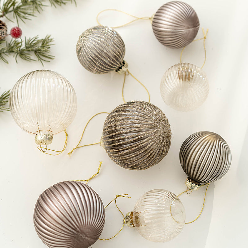 Lot de 6 boules de Noël en verre à suspendre pour sapin de Noël, décoration de mariage, de vacances, vente en gros