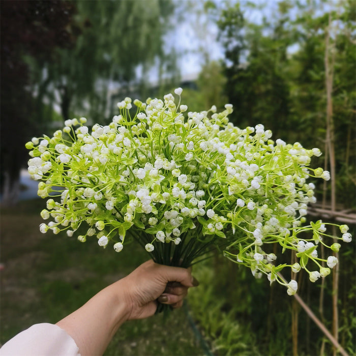 Bulk 8 Bushes Primavera Verano Baby's Breath Bush Flowers para exteriores Resistente a los rayos UV al por mayor 