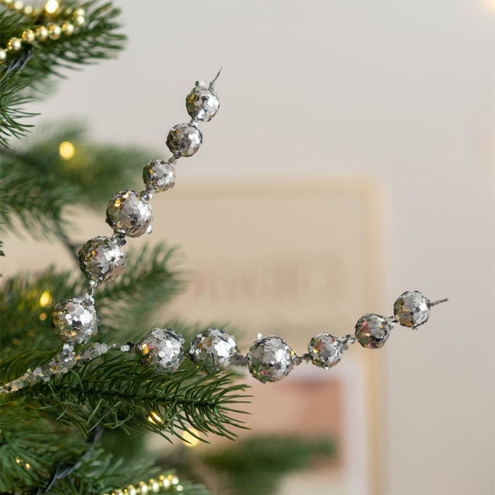 Bulk Artificial Christmas Glitter Berry Stems Christmas Tree Picks Branches Christmas Ornaments Wholesale