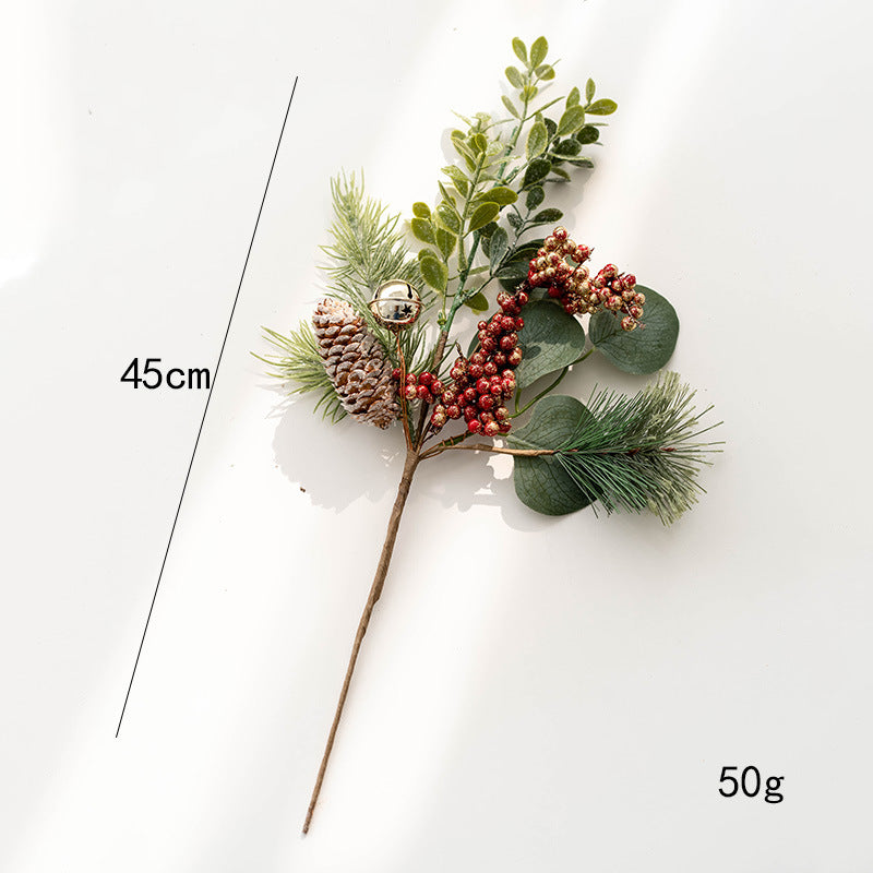 Bulk Artificial Christmas Picks Red Berry Pinecones Wreath Swags Hanging Vines Garland for Christmas Floral Arrangement Holiday Decor Wholesale