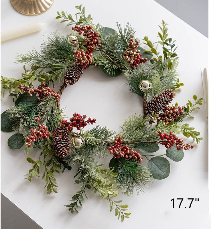 Bulk Artificial Christmas Picks Red Berry Pinecones Wreath Swags Hanging Vines Garland for Christmas Floral Arrangement Holiday Decor Wholesale