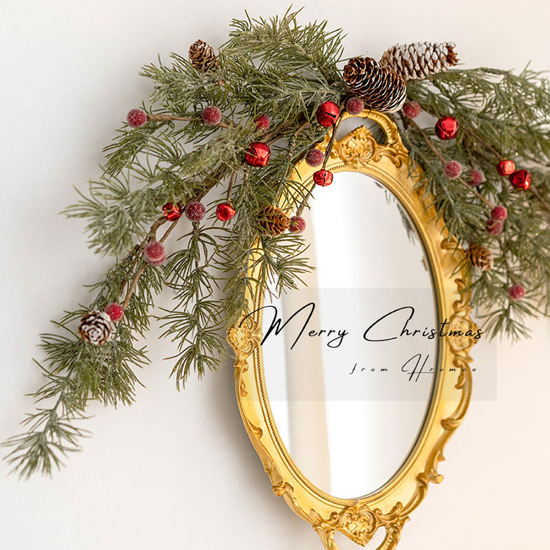 Bulk Artificial Christmas Picks Red Berry Pinecones Wreath Swags Hanging Vines Garland for Christmas Floral Arrangement Holiday Decor Wholesale