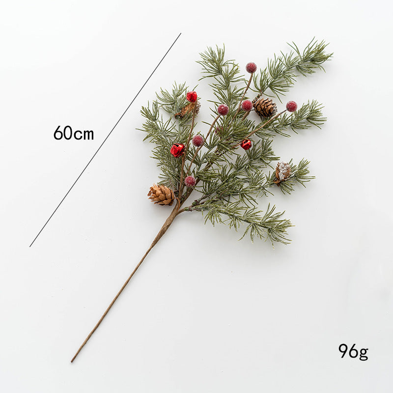 Bulk Artificial Christmas Picks Red Berry Pinecones Wreath Swags Hanging Vines Garland for Christmas Floral Arrangement Holiday Decor Wholesale