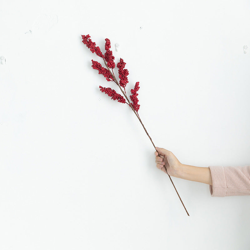 Bulk Artificial Christmas Red Berry Picks Holly Berries Branches Stems Wholesale