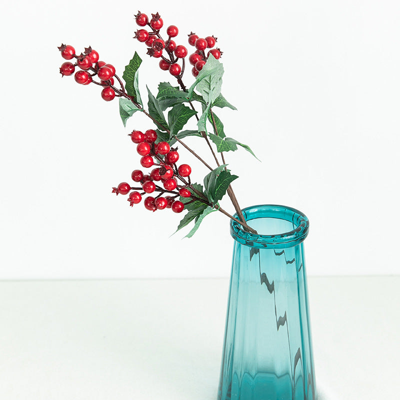 Bulk Artificial Christmas Red Berry Picks Holly Berries Branches Stems Wholesale