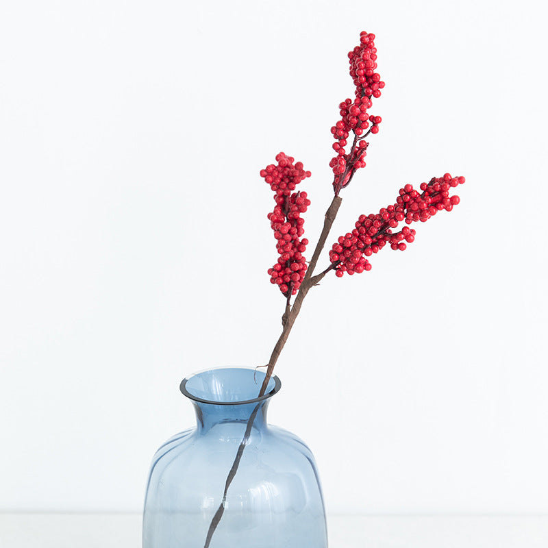 Bulk Artificial Christmas Red Berry Picks Holly Berries Branches Stems Wholesale