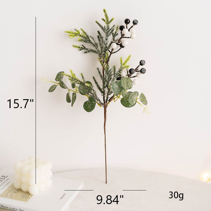 Bulk Artificial Eucalyptus Berry Christmas Picks Wreath Swags for Christmas Floral Arrangement Holiday Decor Wholesale