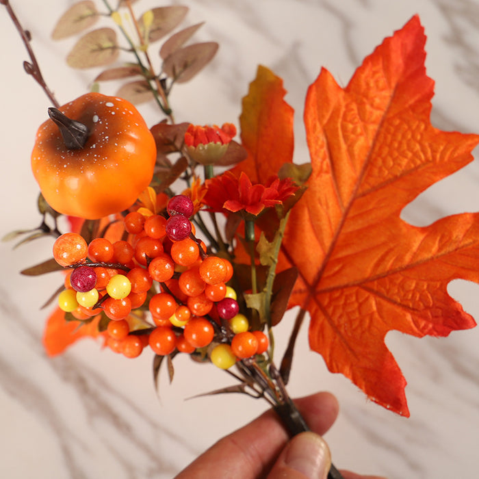 Bulk Fall Floral Table Centerpiece Maple Stems Picks para arreglos de bricolaje al por mayor 