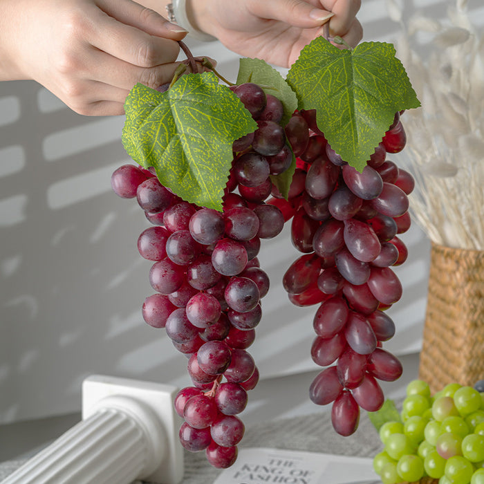 Bulk Artificial Grapes Cluster Grapes Weighted Artificial Fruits Wholesale