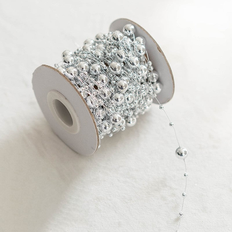 Bulk Artificial Pearls Star Christmas Tree Beads Garland String Chains for DIY Christmas Wedding Decoration Wholesale