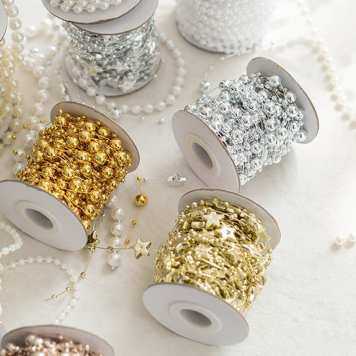 Bulk Artificial Pearls Star Christmas Tree Beads Garland String